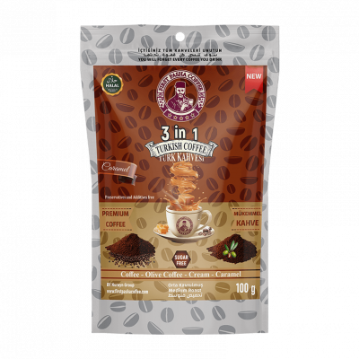 3 in 1 Coffee with Caramel - 100g - 01
